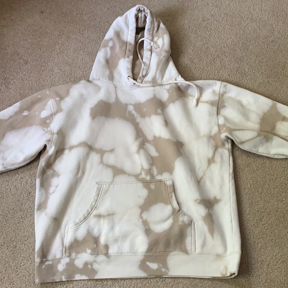 Tie dye tan hoodie